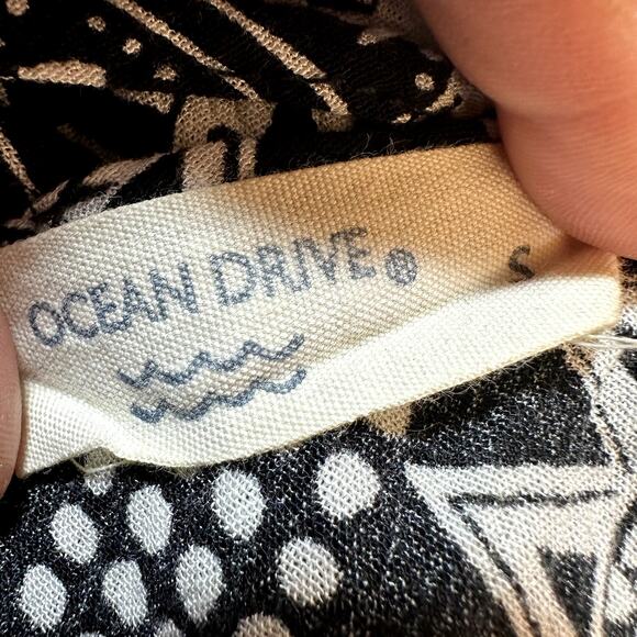 Tribal Summer Mini Dress Womens S Lightweight Shift Casual Boho Chic Beachy Y2K - Picture 10 of 10